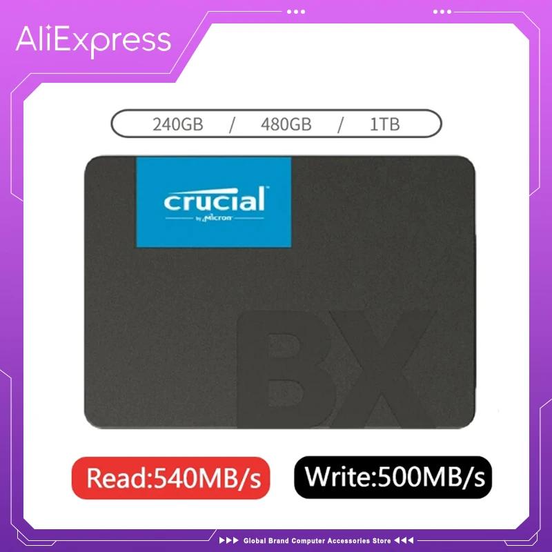 Crucial ũž ƮϿ  ָ Ʈ ̺ ϵ ũ SSD, BX500, 240GB, 480GB, 1TB, 3D NAND SATA, 2.5 ġ, ִ 540 MB/s